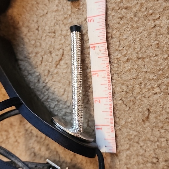 Stuart Weitzman Satin Crystal Embellishments Heels - Picture 11 of 15